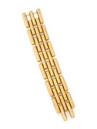RETRO, YELLOW GOLD LINK BRACELET