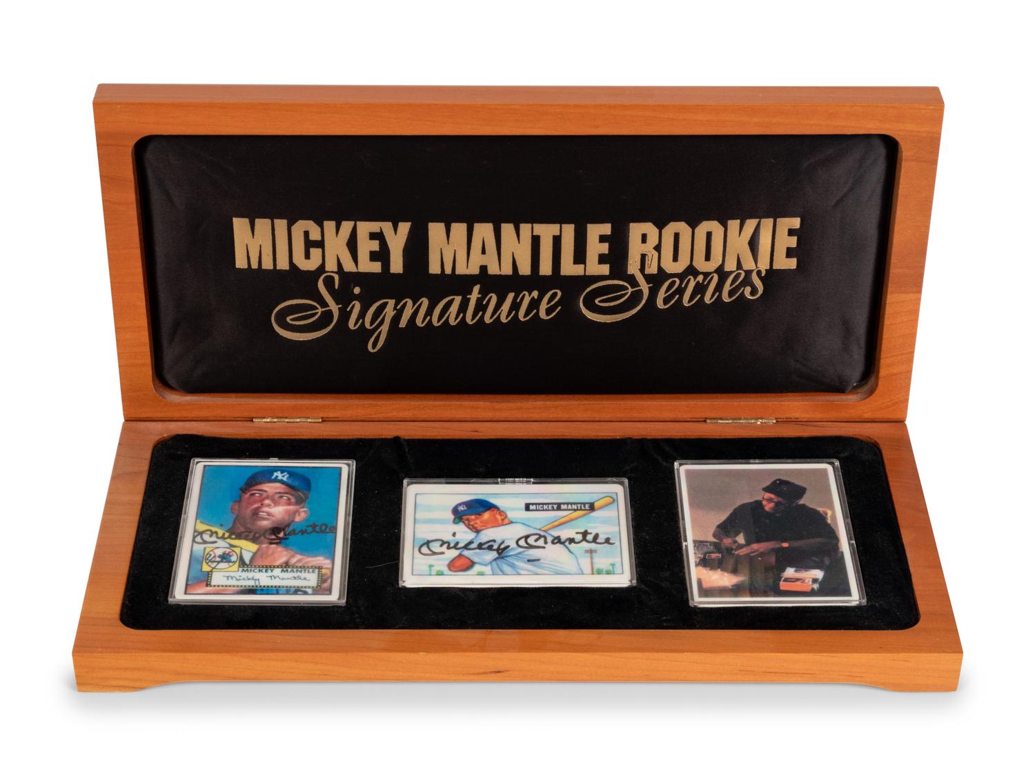 A Mickey Mantle Signature Series Set of Signed Autograph Baseball Cards,