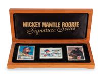 A Mickey Mantle Signature Series Set of Signed Autograph Baseball Cards,