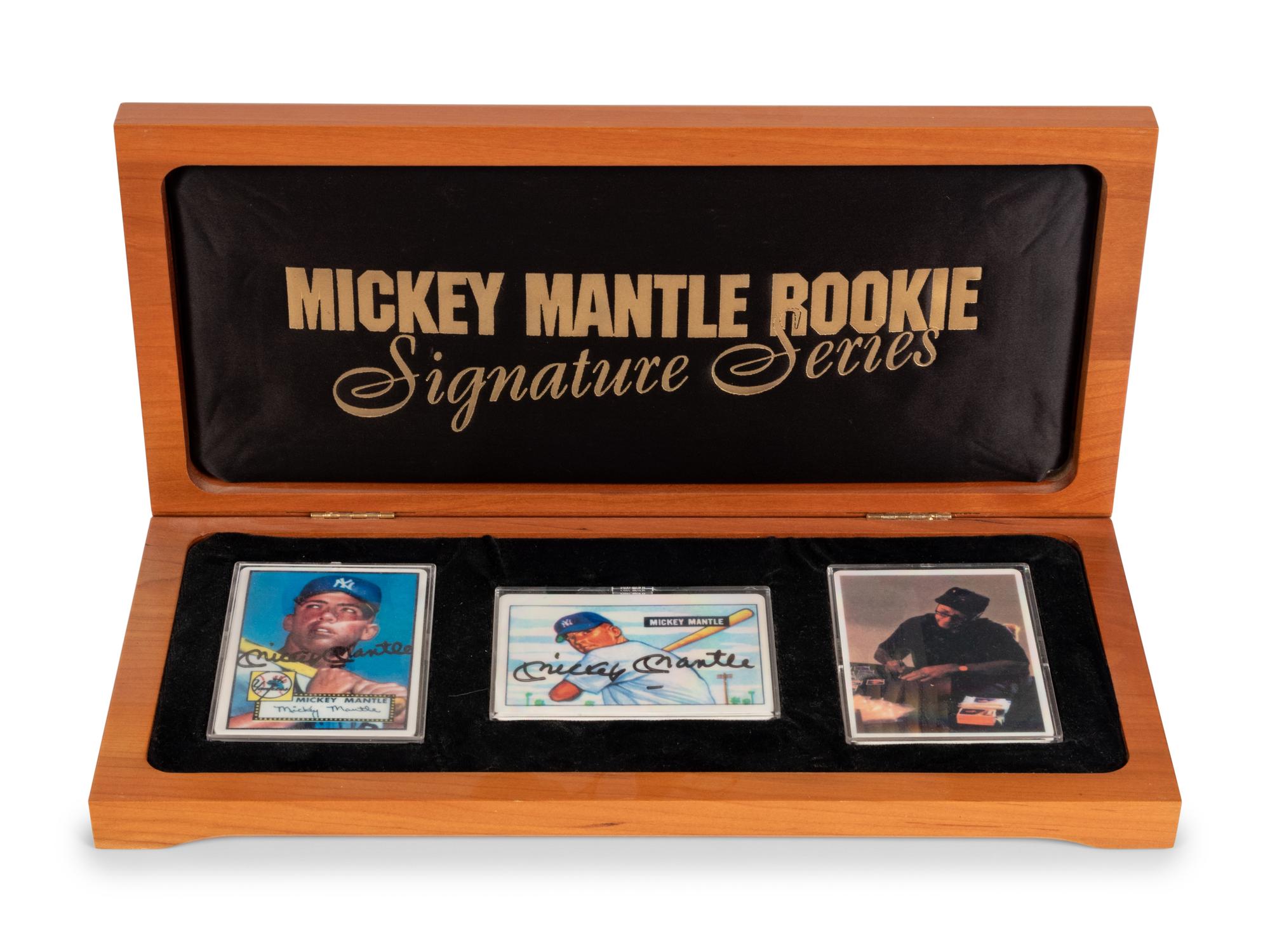 A Mickey Mantle Signature Series Set of Signed Autograph Baseball Cards,