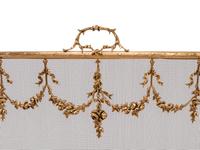 An Assembled Louis XVI Style Gilt Bronze Three-Piece Fireplace Suite
