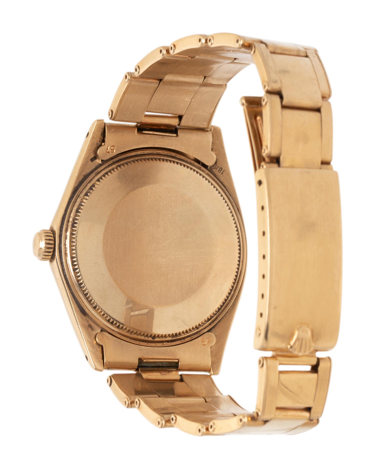 ROLEX, REF. 1503 18K YELLOW GOLD 'OYSTER DATE' WATCH