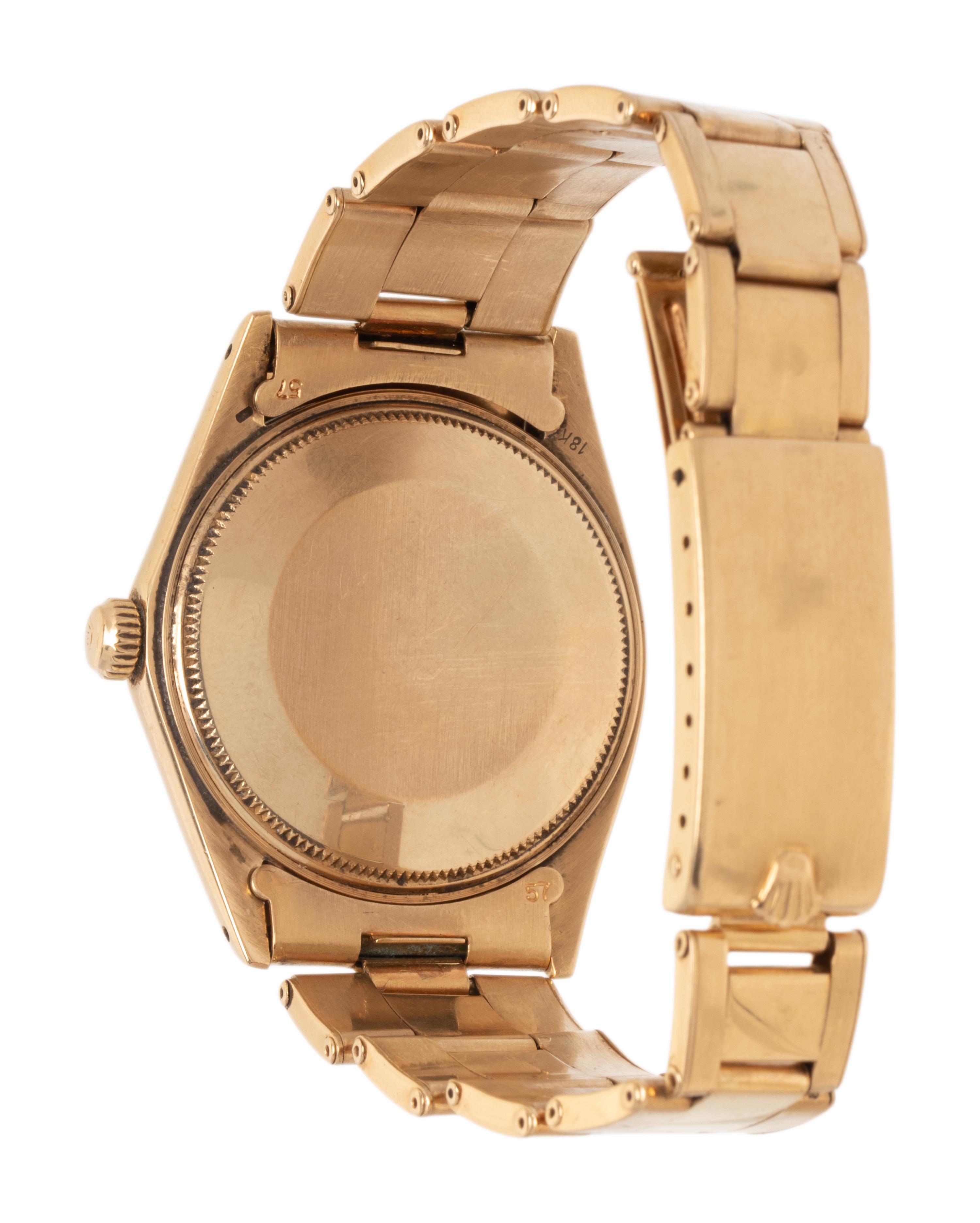 ROLEX, REF. 1503 18K YELLOW GOLD 'OYSTER DATE' WATCH