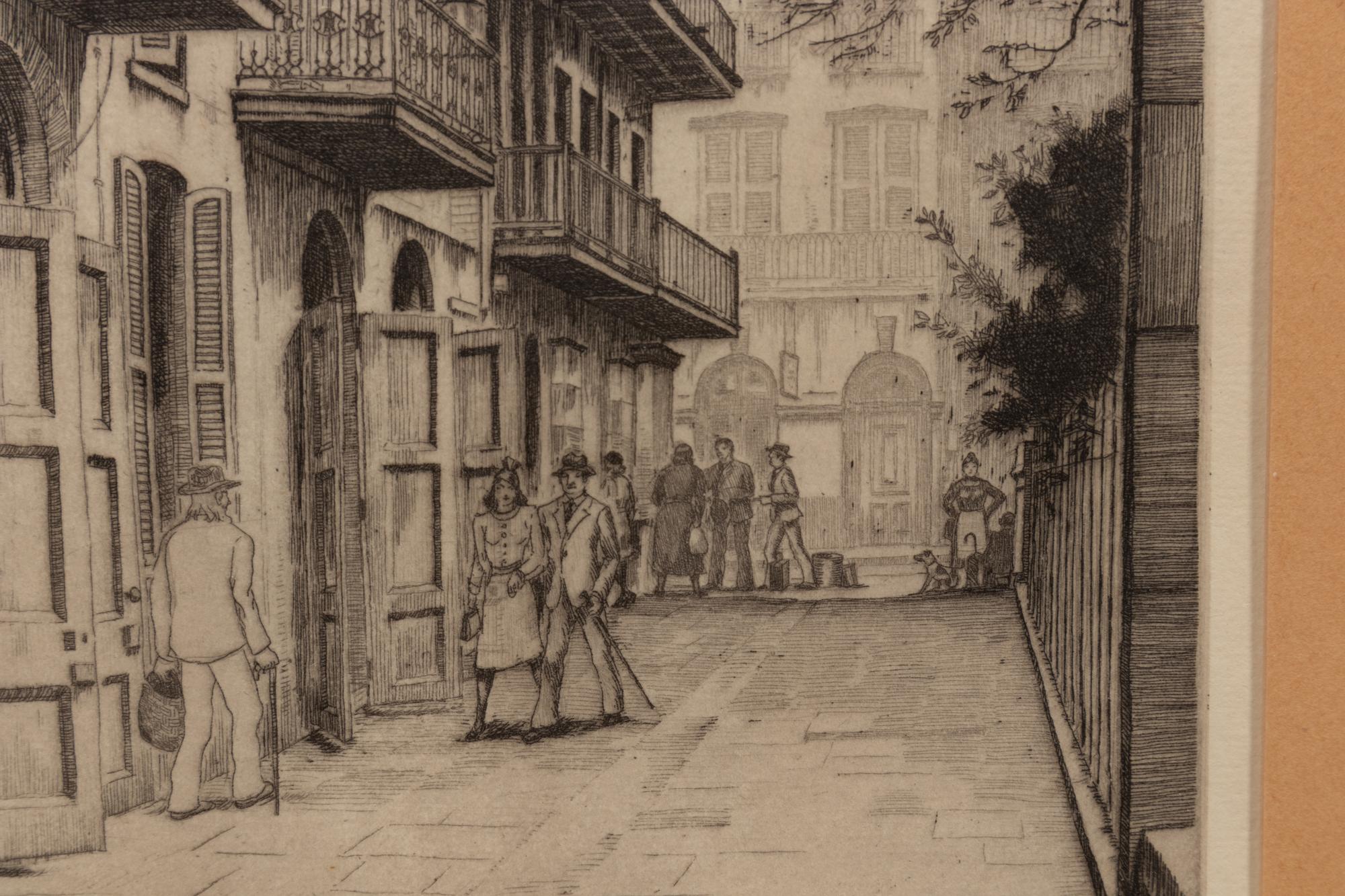 A pair of prints ( Old Madison in New Orleans; Pirate Alley )