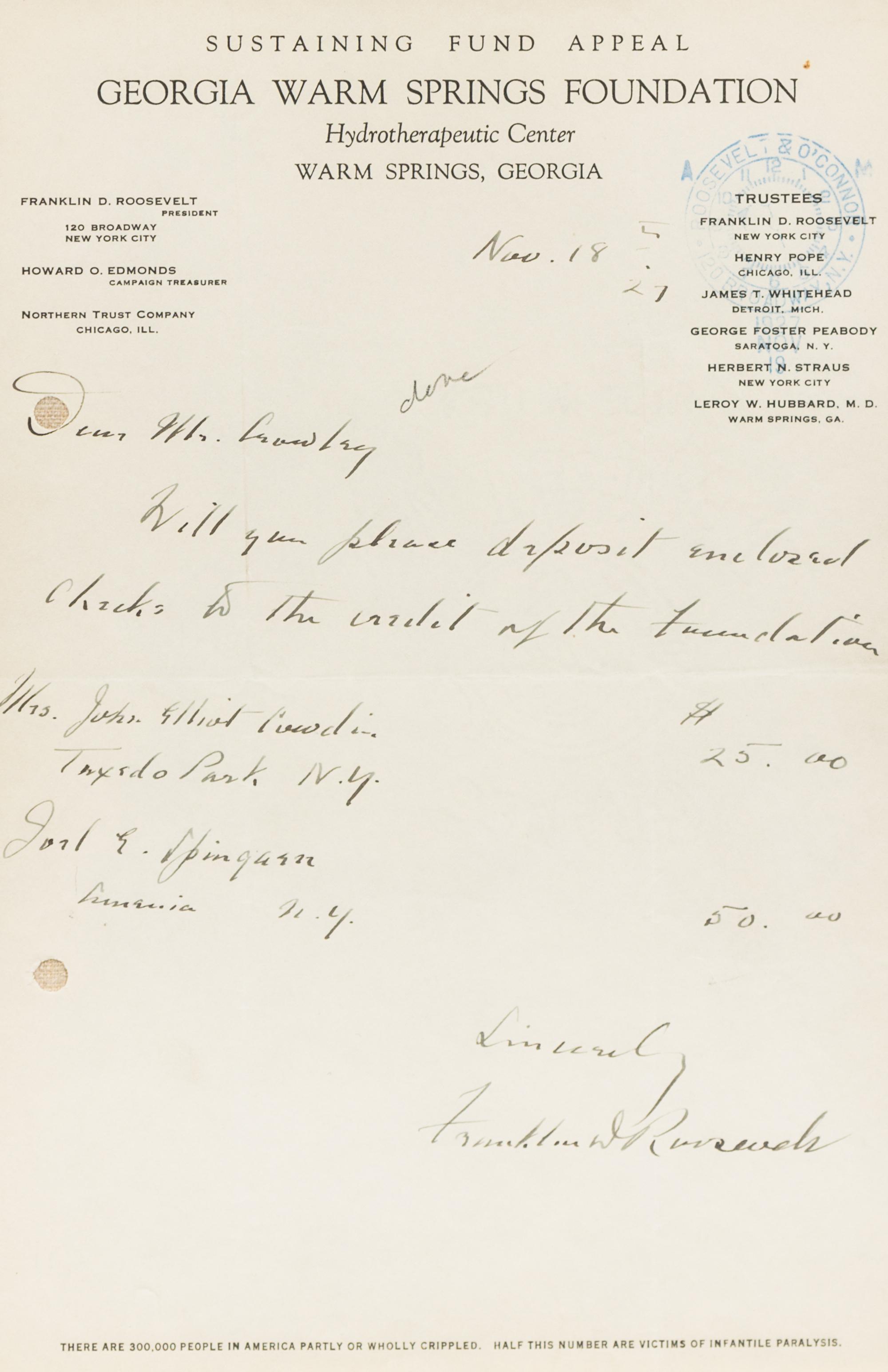 [PRESIDENTS]. A group of 4 manuscripts, comprising: