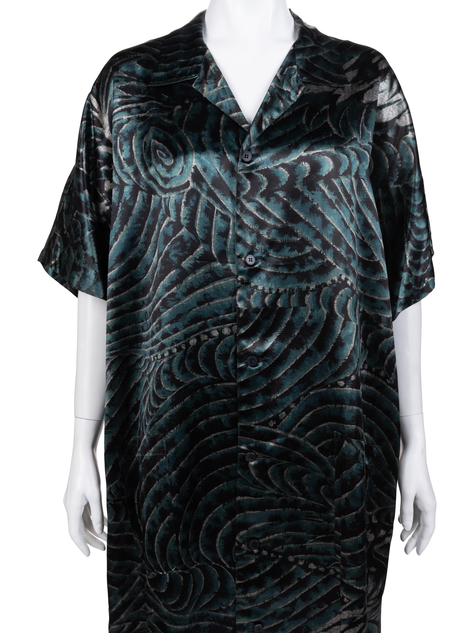 Yohji Yamamoto Printed Shirt Dress, Spring/Summer 1983