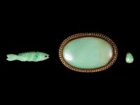 Three Chinese Jadeite Jewelry