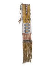 Plains Beaded Hide Tobacco Bag