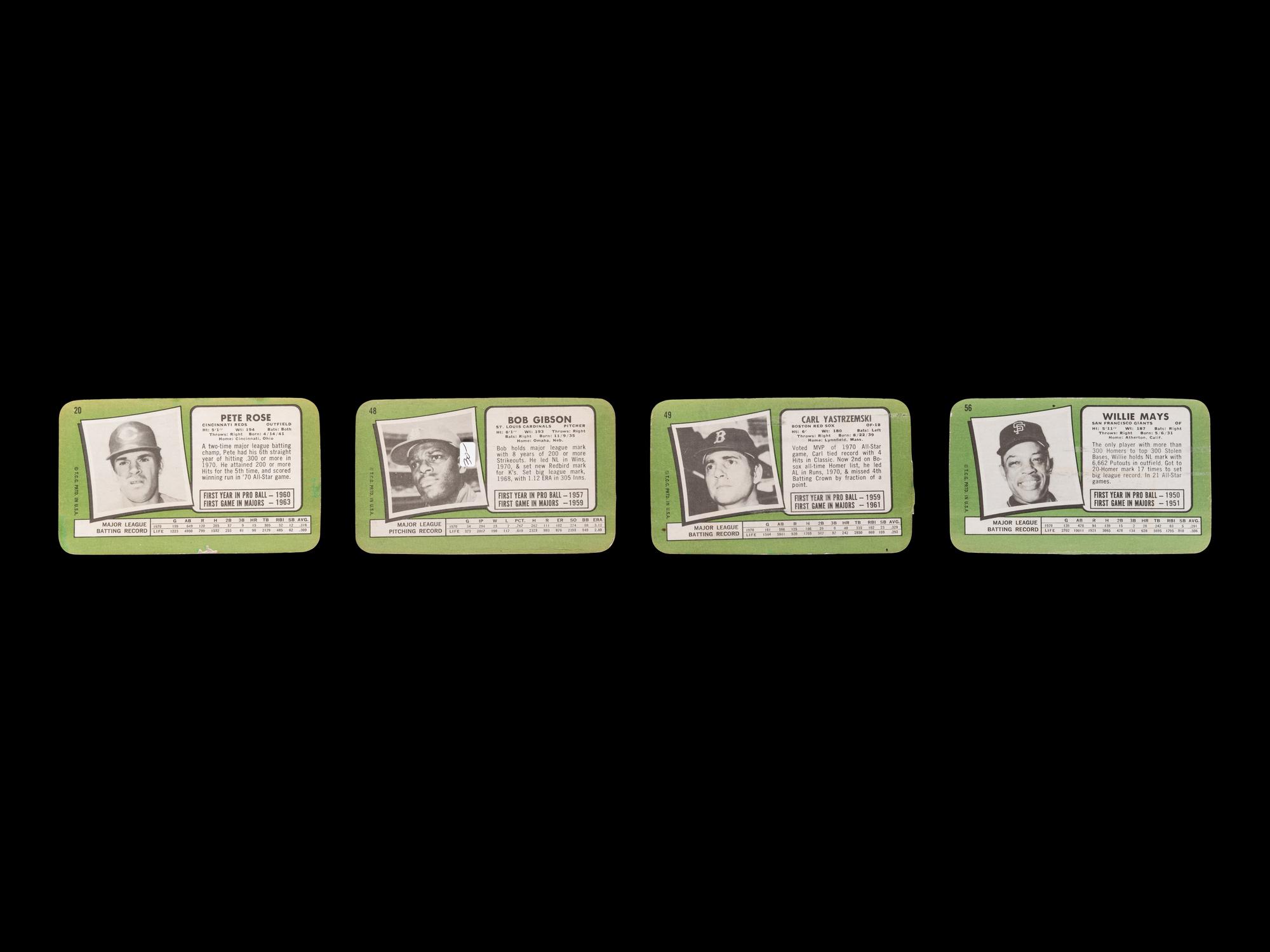 A Group of 53 1970 and 1971 Topps Super Baseball Cards Featuring Multiple Hall of Famers and Stars,