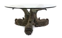 An Empire Style Cast Metal Figural Table Height 17 inches. — 20TH CENTURY