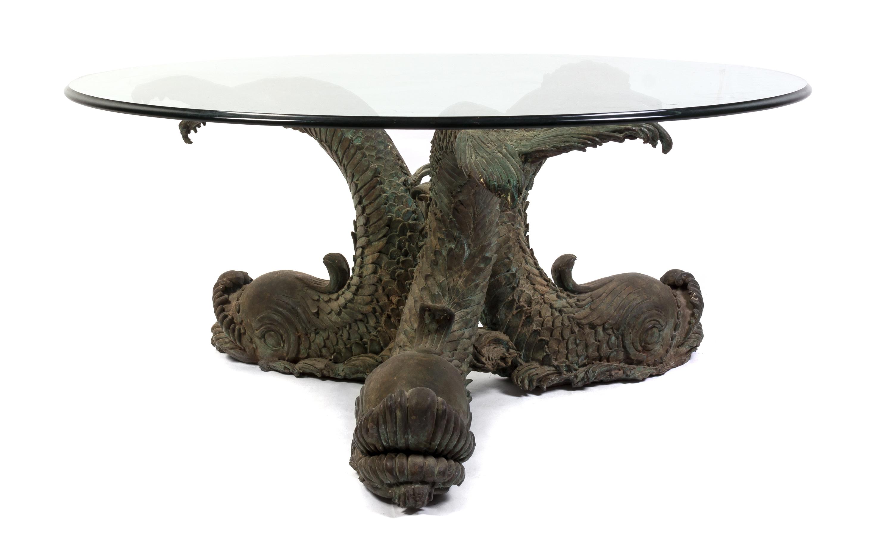 An Empire Style Cast Metal Figural Table Height 17 inches. — 20TH CENTURY
