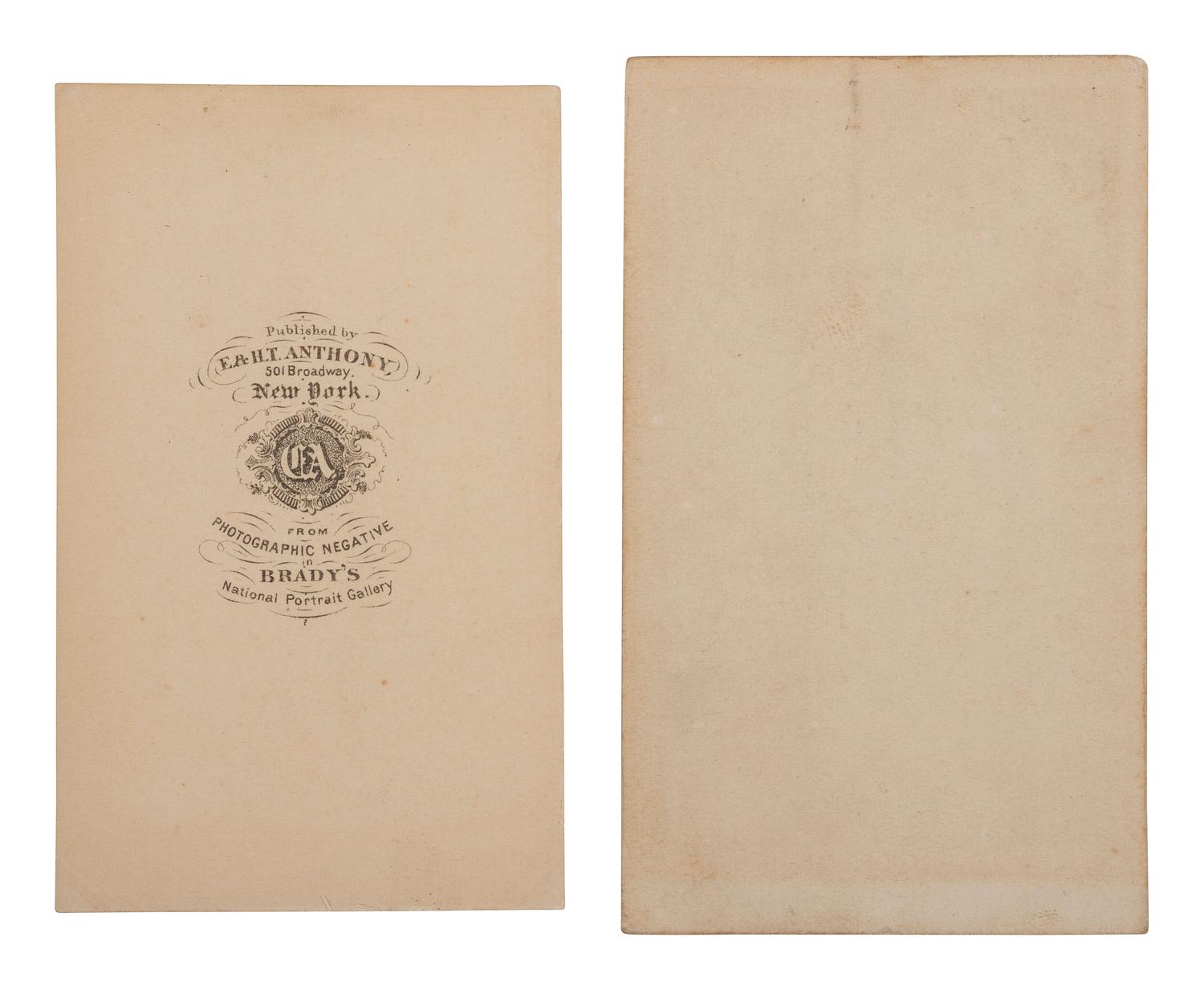 [SEWARD, William H. (1801-1872)]. 3 CDVs including Secretary Seward's Diplomatic Party, At Trenton High Falls, N. Y. Utica, NY: W. J. Baker, 1863.