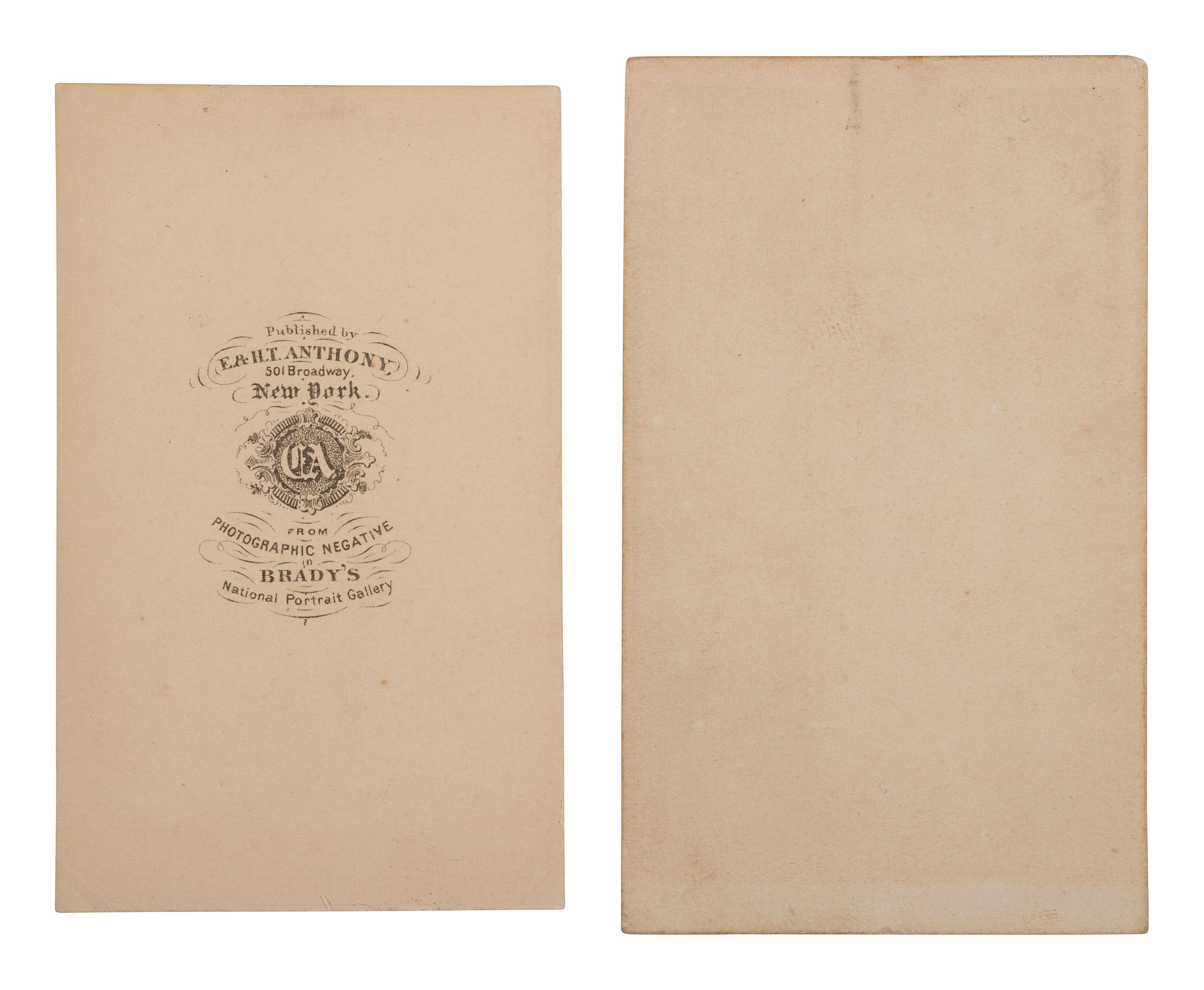 [SEWARD, William H. (1801-1872)]. 3 CDVs including Secretary Seward's Diplomatic Party, At Trenton High Falls, N. Y. Utica, NY: W. J. Baker, 1863.
