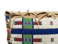 Plains Beaded Hide Work Bag