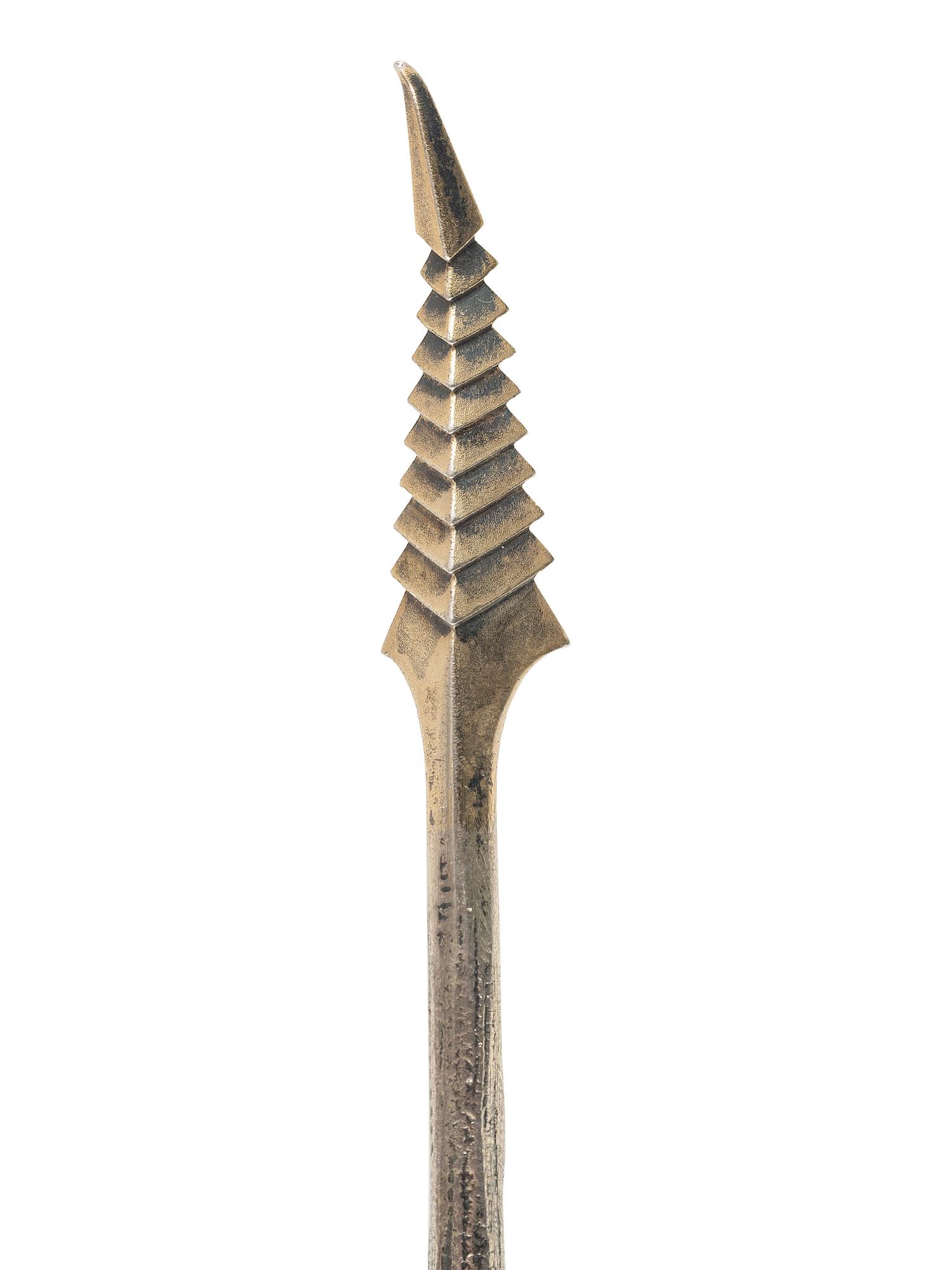 An Early Gorham Silver Olive Spoon and Seafood Forks