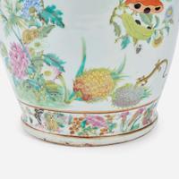 A Chinese Export Porcelain Famille Rose Vase mid 19th century