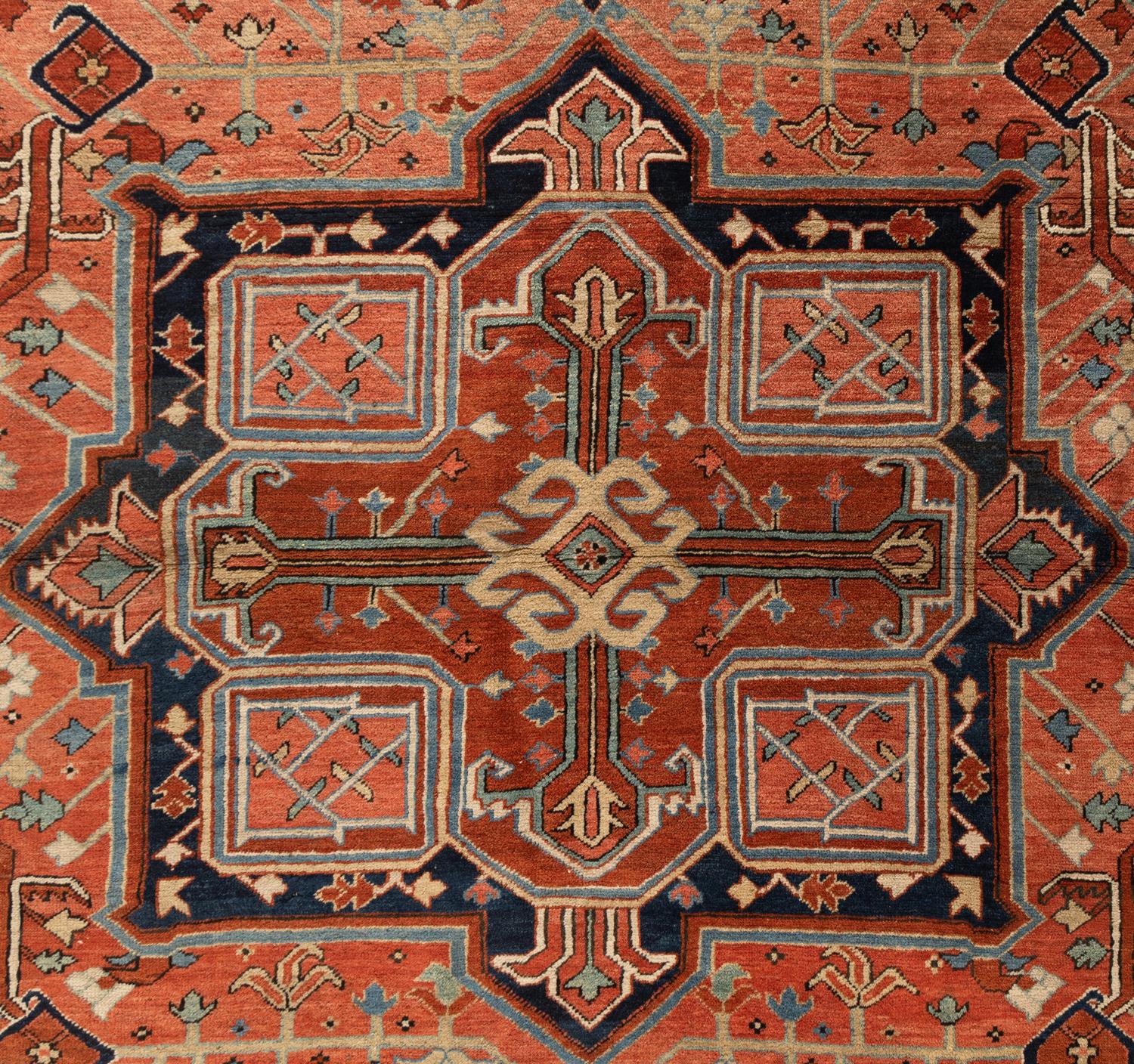 A Heriz Wool Rug