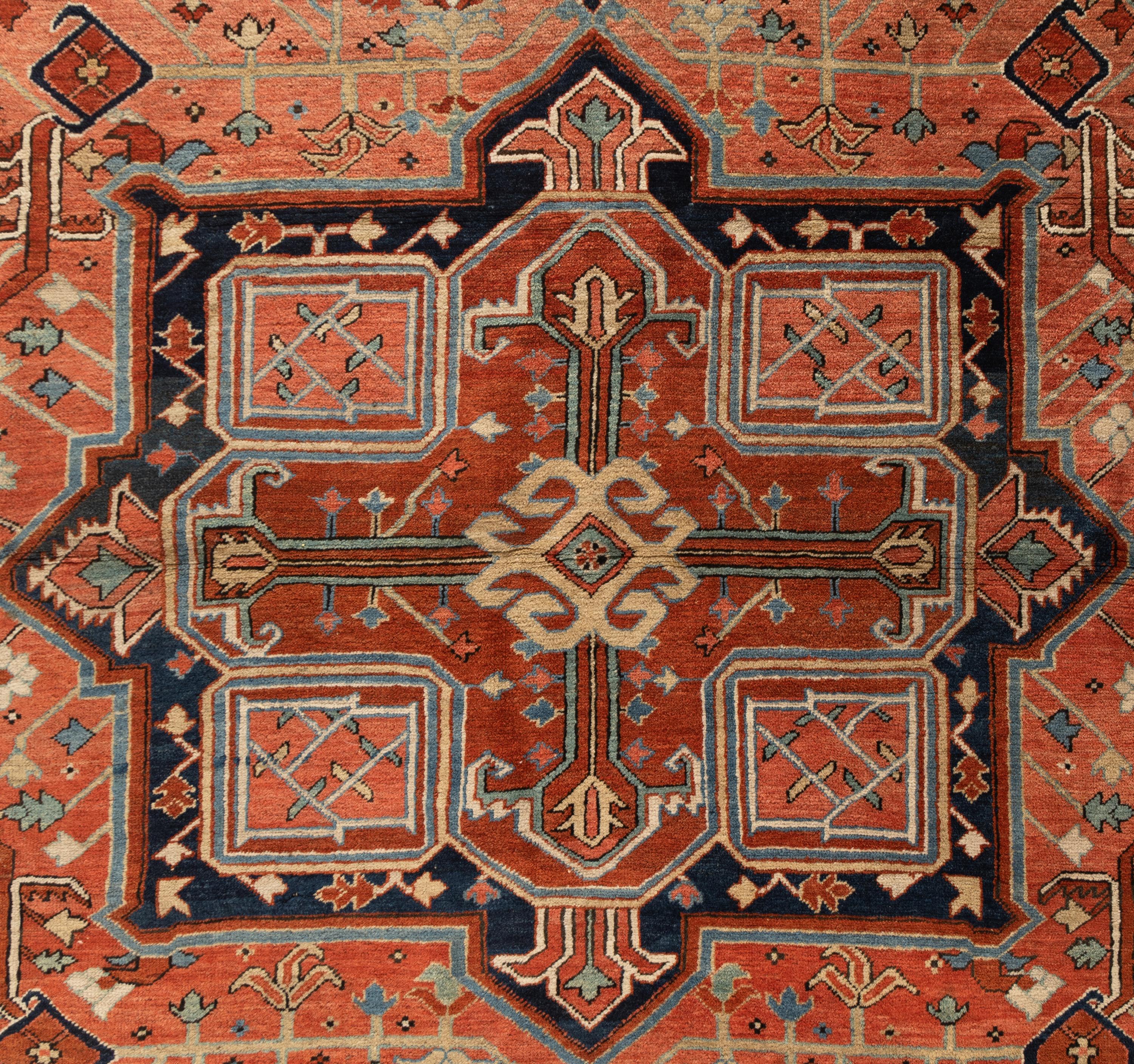 A Heriz Wool Rug