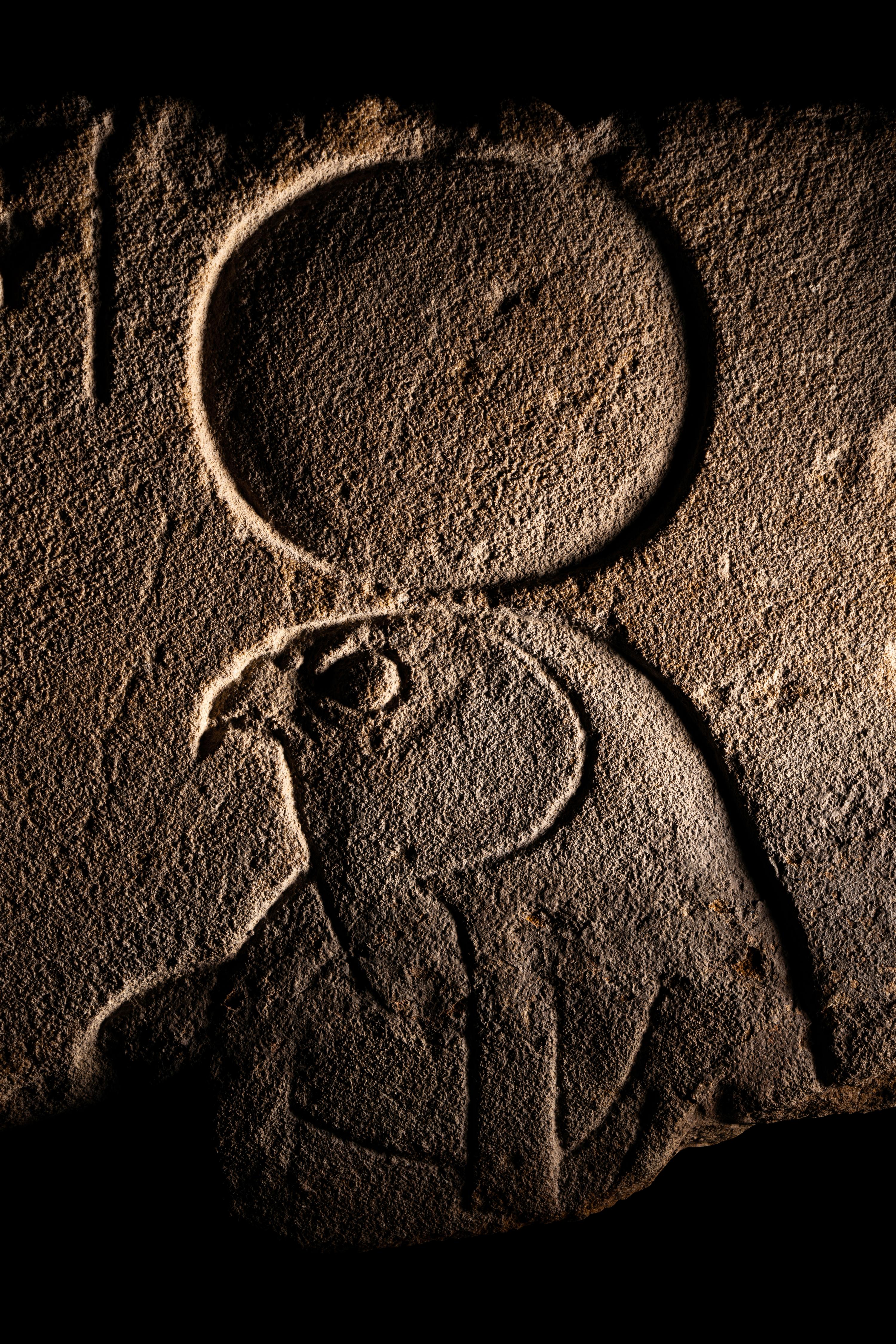An Egyptian Sandstone Relief of Horus