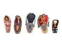 Northeastern Beaded Single Moccasins