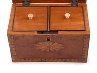 A Group of Four English Parquetry Tea Caddies