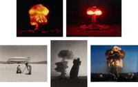 [OPERATION PLUMBBOB - WILSON TEST]. A group of 5 photographs from the Operation Plumbbob atomic tests. 1957 (but printed 2009)