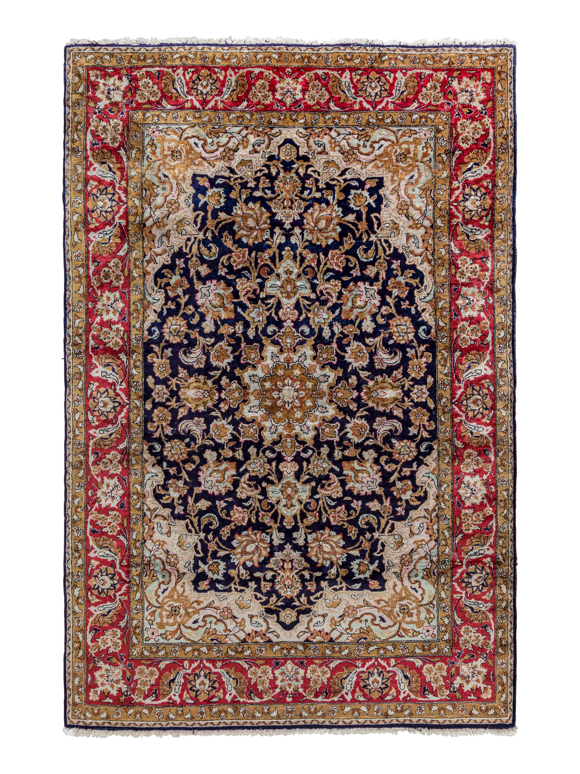 A Qum Silk Rug