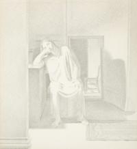 Interior with Seated Girl , 1974