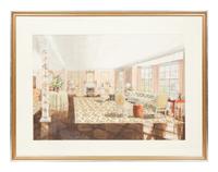 Residence of Mrs. Wm J. Reid (Issy) Studies (a group of four works)