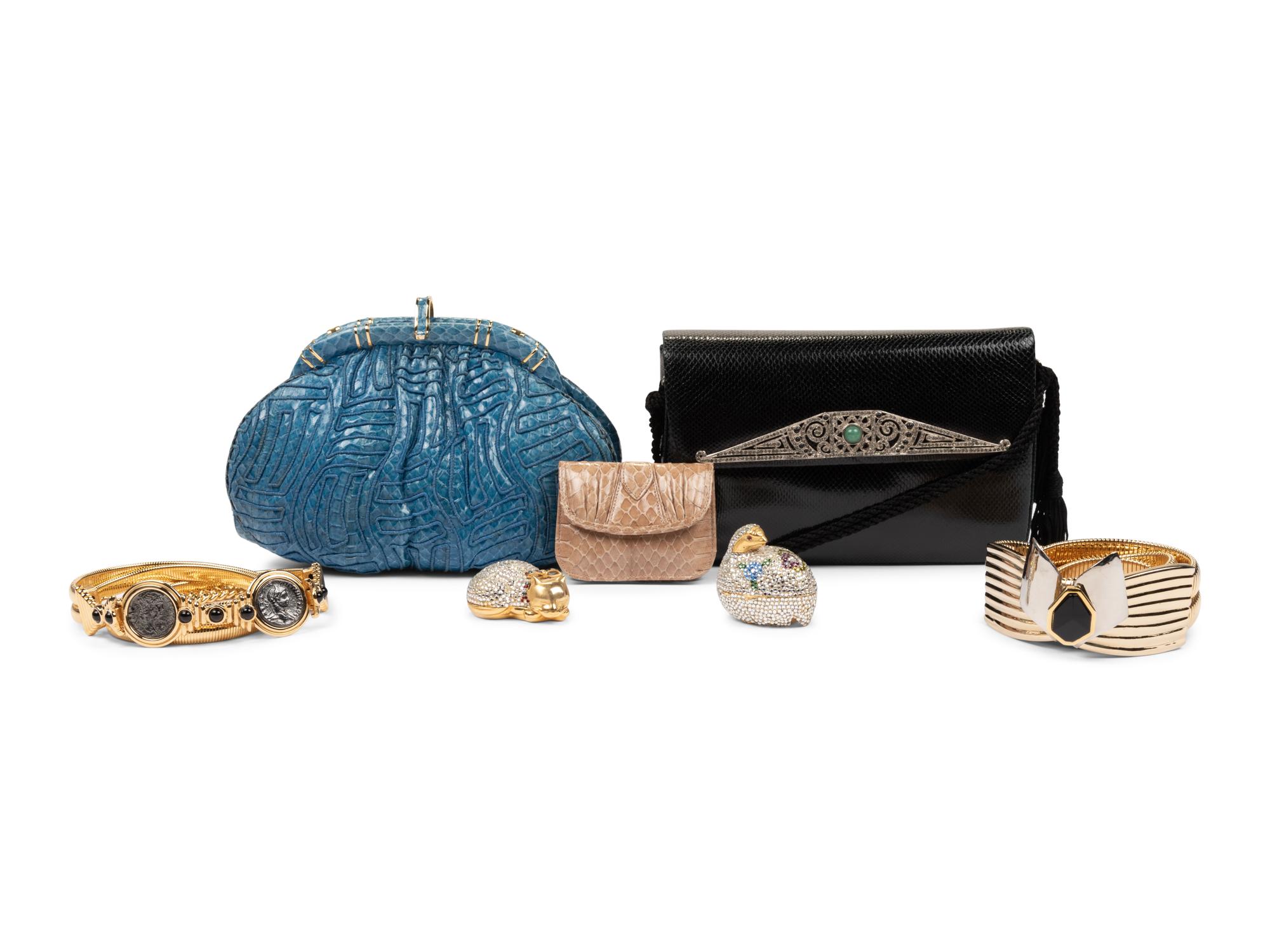 Collection of Seven Judith Leiber Accessories