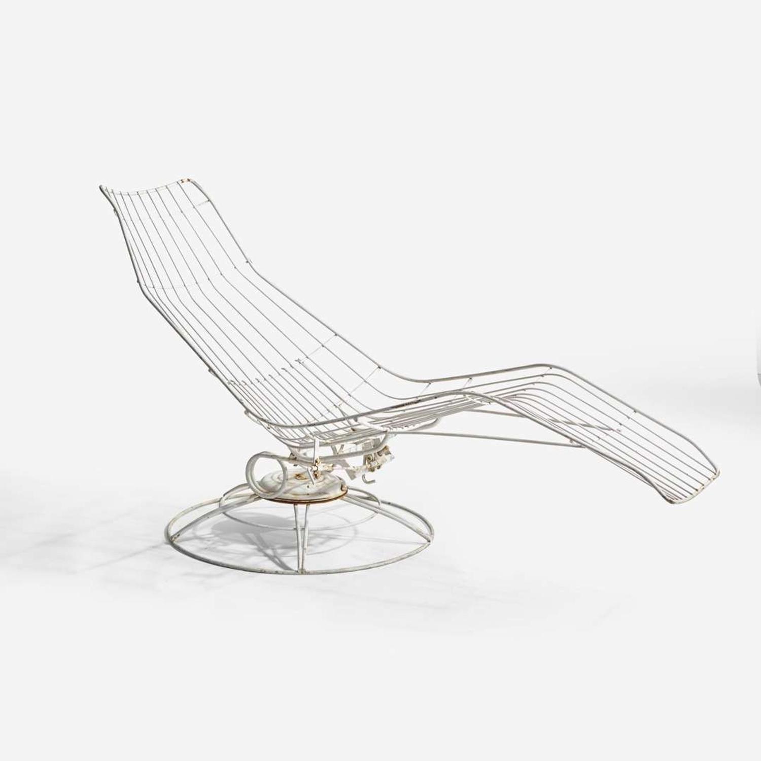 Vladimir Kagan (American, 1927-2016) A Capricorn Dining Table Base and Swivel Chaise, Kagan-Dreyfuss, Inc. and Vladimir Kagan Design Group, USA, designed circa 1958, the present lot 1958 and 2009