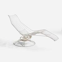 Vladimir Kagan (American, 1927-2016) A Capricorn Dining Table Base and Swivel Chaise, Kagan-Dreyfuss, Inc. and Vladimir Kagan Design Group, USA, designed circa 1958, the present lot 1958 and 2009