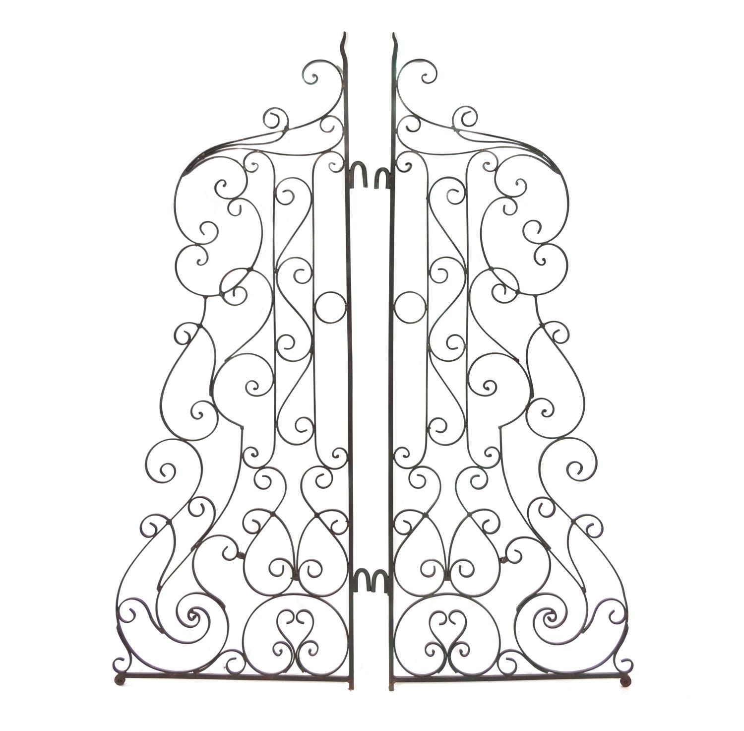 A Pair of Wrought Steel Garden Gates