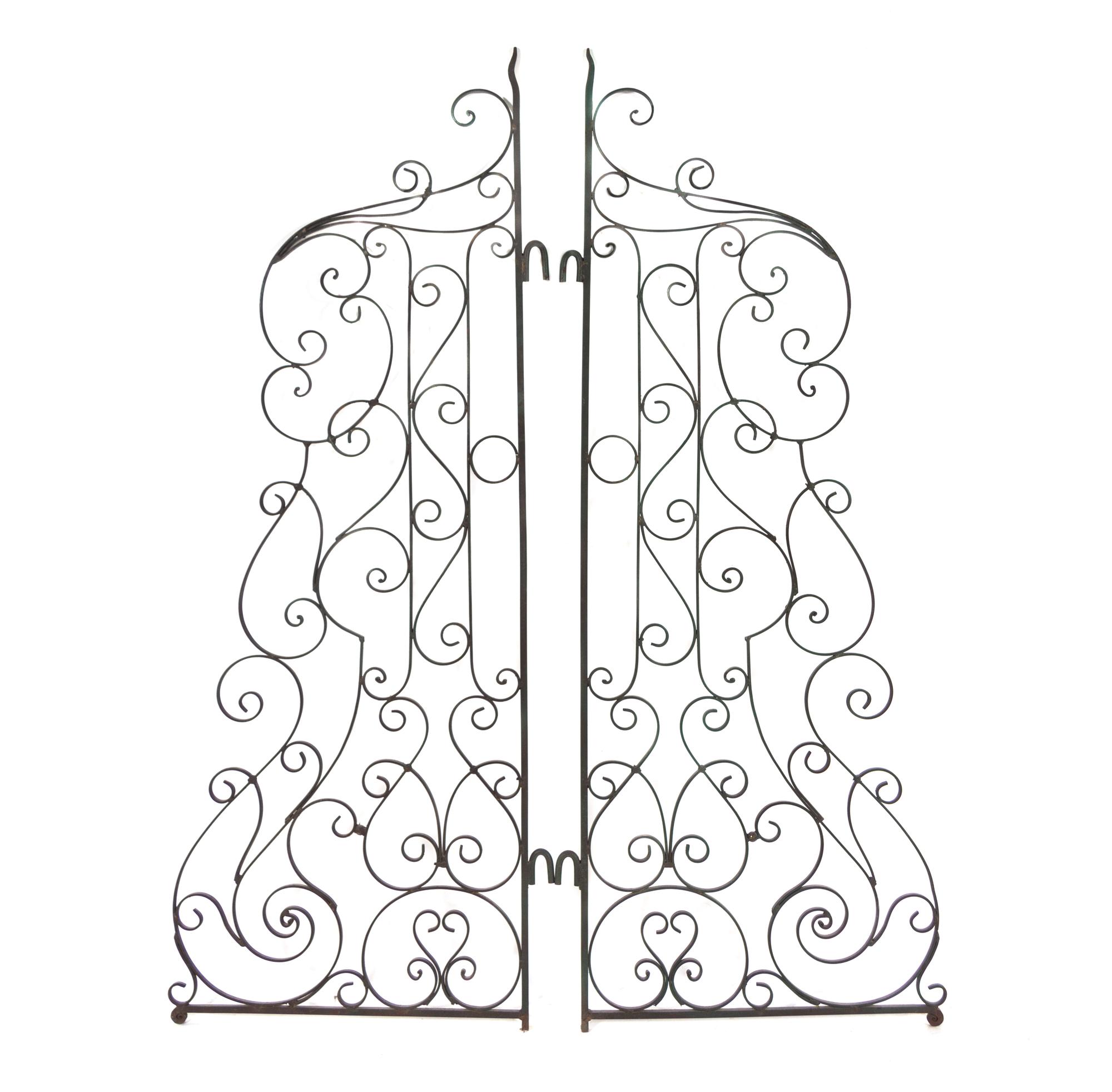 A Pair of Wrought Steel Garden Gates