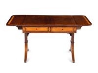 A George III Mahogany and Satinwood Sofa Table