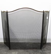 A Brass Fire Screen Height 33 inches. — 20TH CENTURY