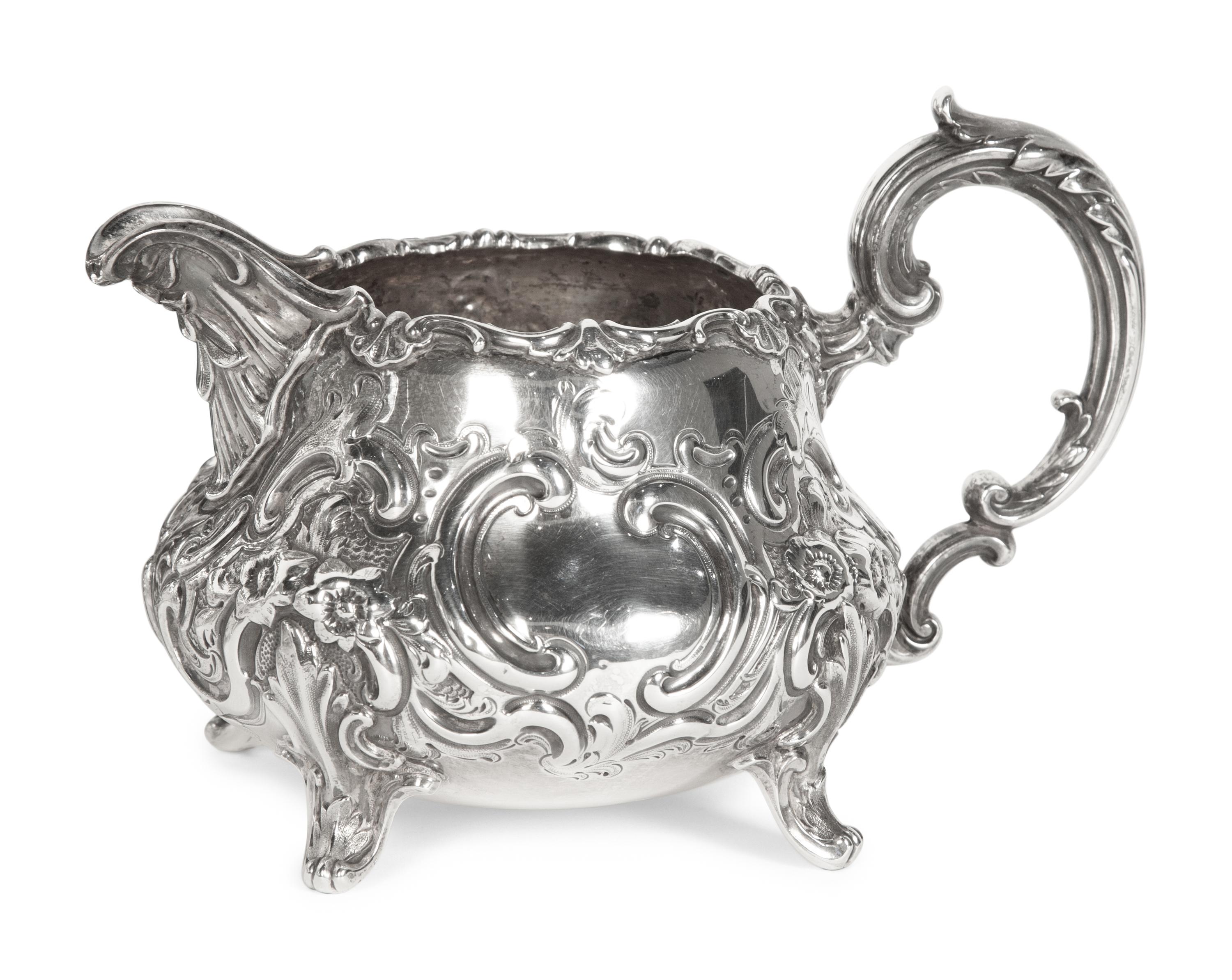 A Victorian Silver Four-Piece Tea and Coffee Service