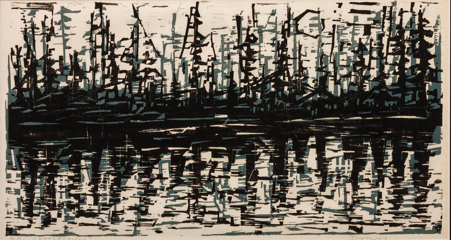 Werner Drewes, (German-American, 1899-1985), Reflections