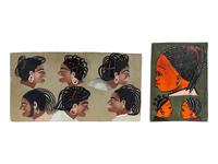 West African Hair Salon Signs (two works)
