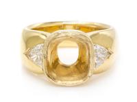 A Yellow Gold and Diamond Ring Setting, 25.00 dwts.