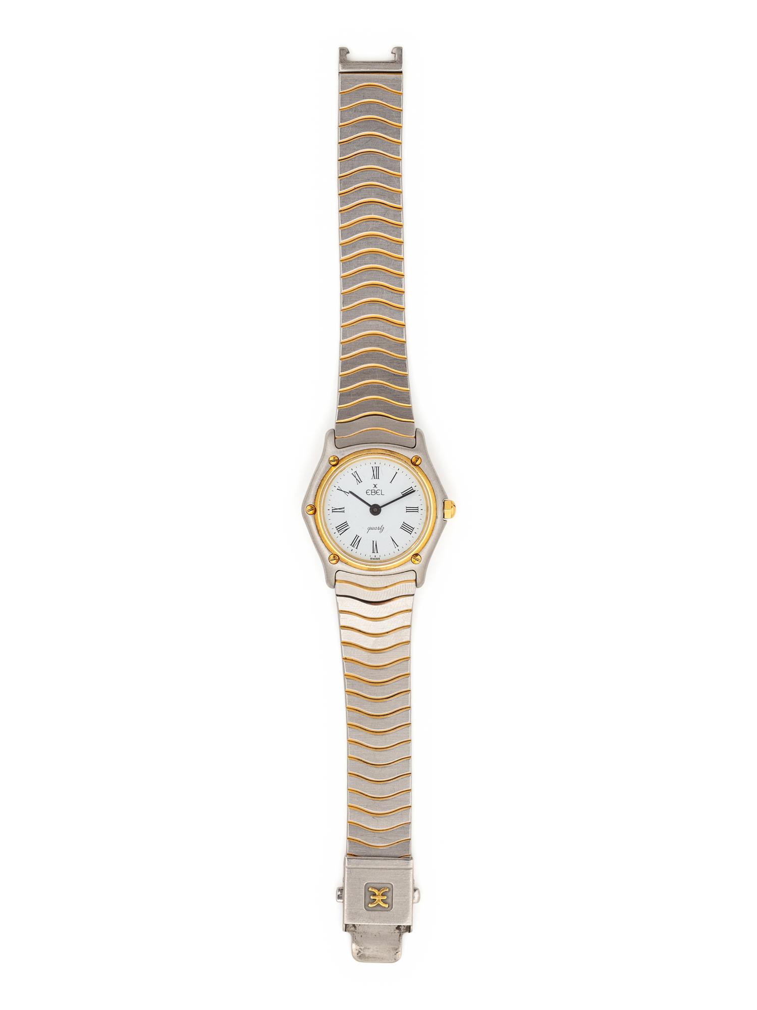 EBEL, STAINLESS STEEL AND YELLOW GOLD 'SPORTS CLASSIC' WATCH