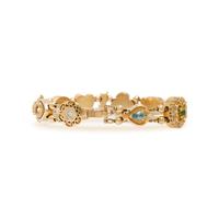 YELLOW GOLD, MULTIGEM AND DIAMOND BRACELET