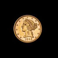 A United States 1895 Liberty Head $5 Gold Coin