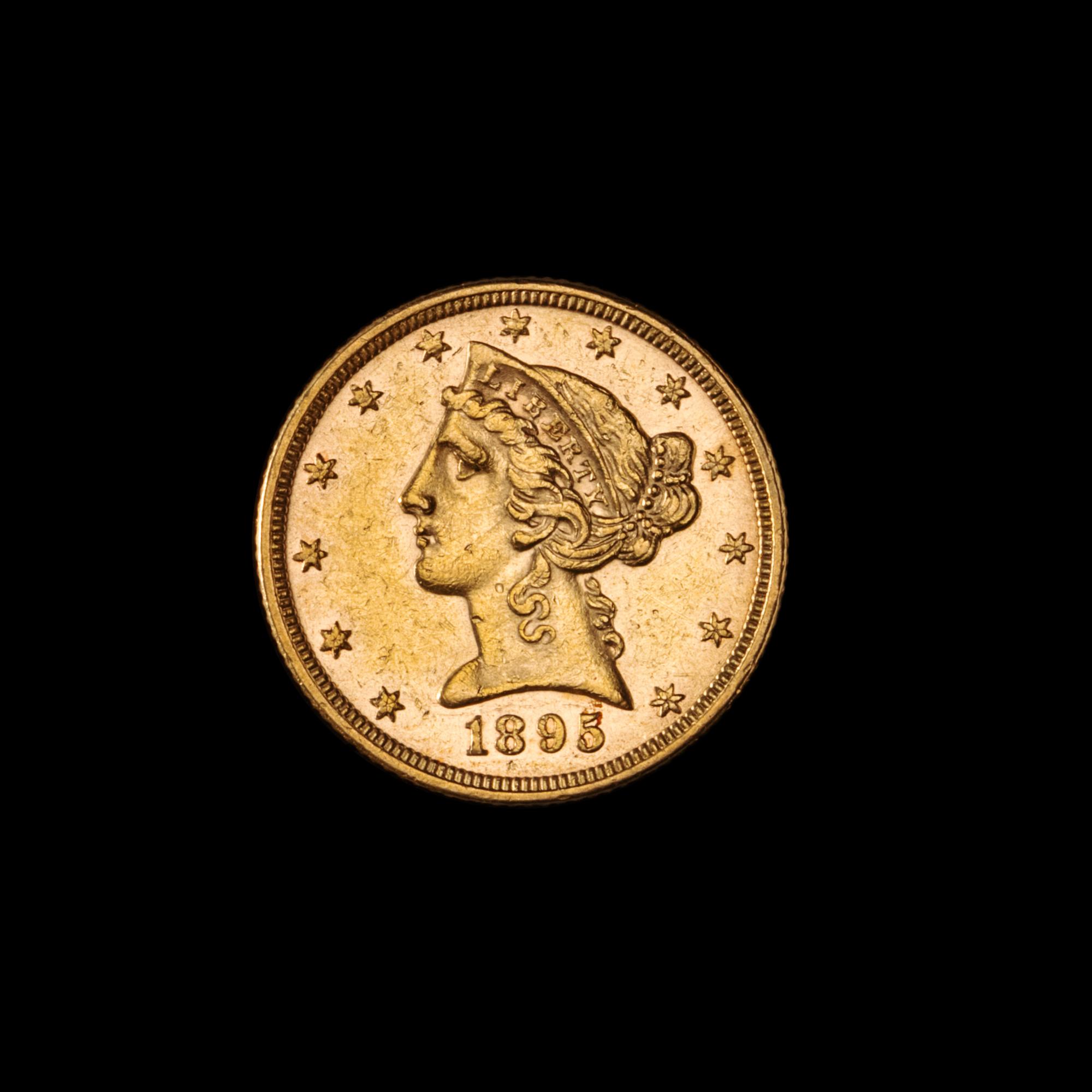 A United States 1895 Liberty Head $5 Gold Coin