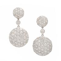 Kwiat, Diamond and White Gold Earrings