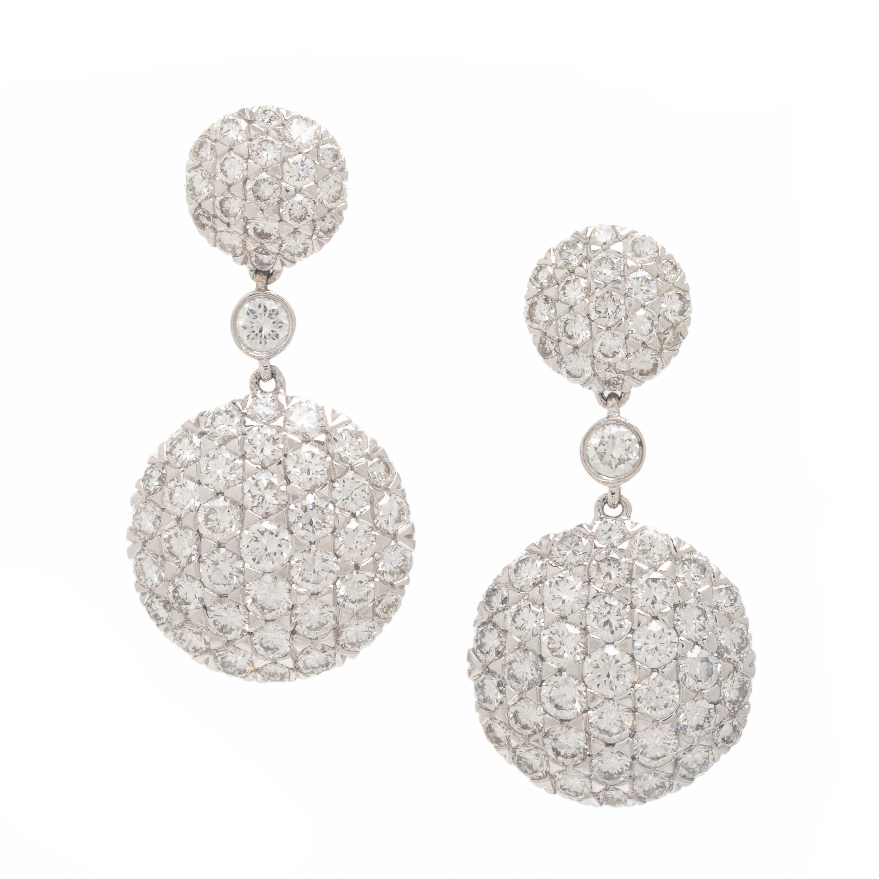 Kwiat, Diamond and White Gold Earrings