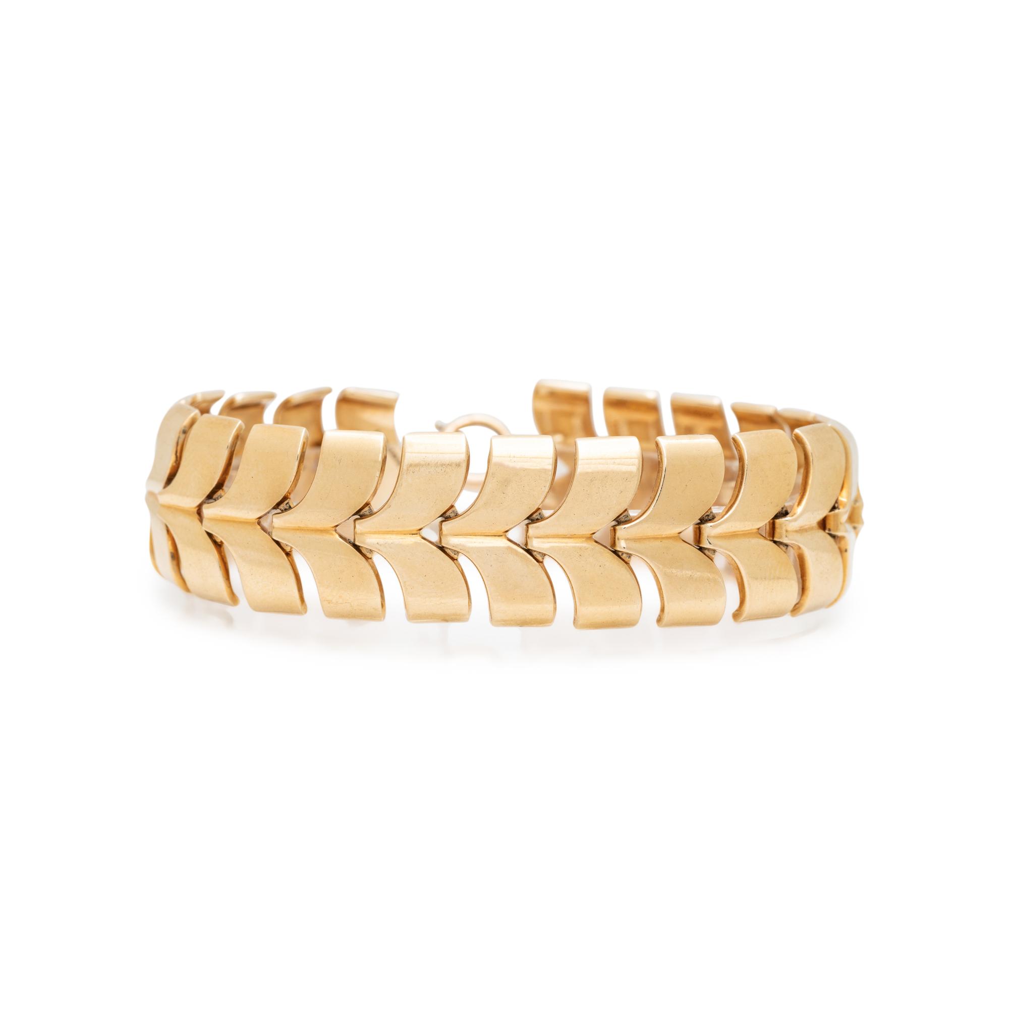 RETRO, YELLOW GOLD JEWELRY SUITE