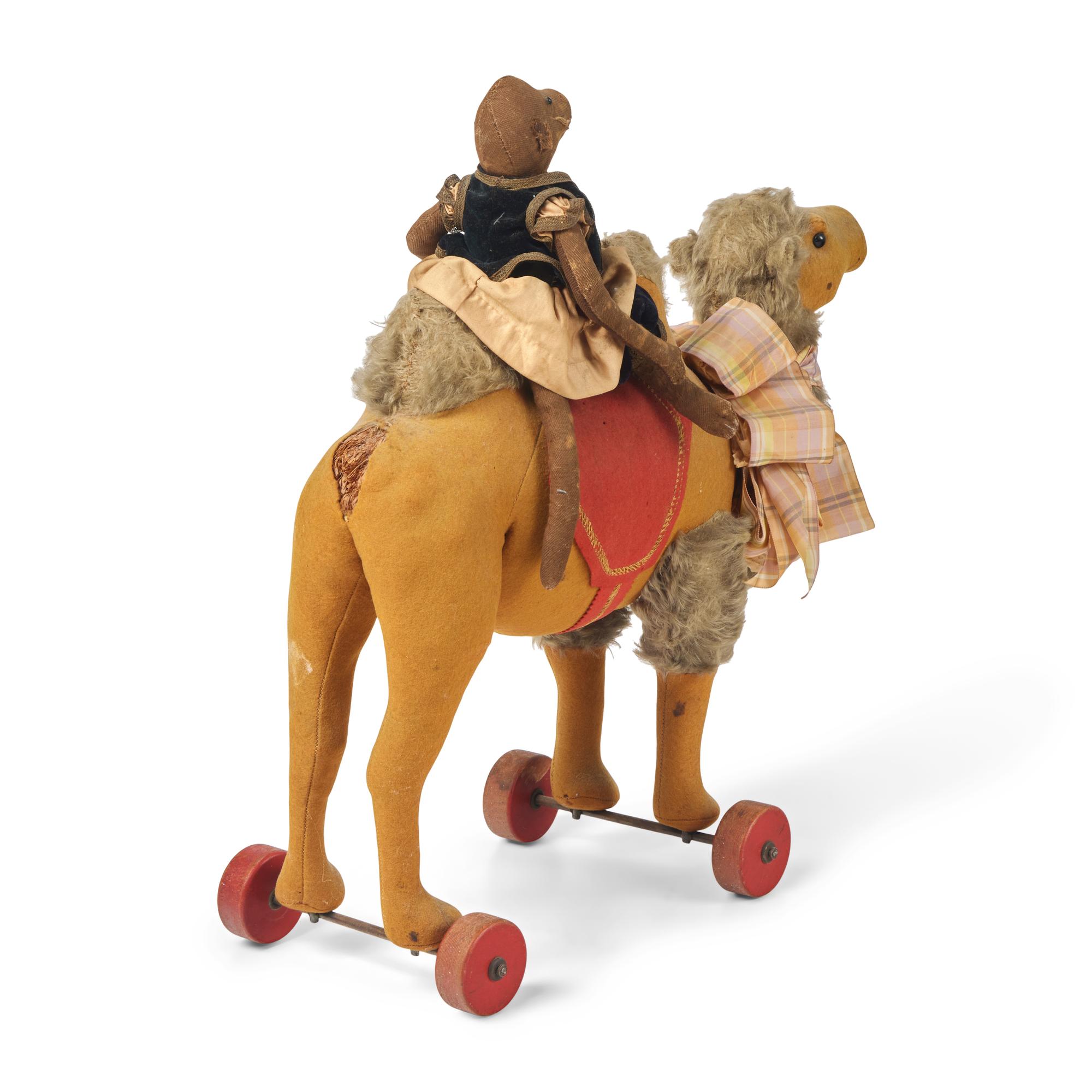 A Steiff Camel and Monkey