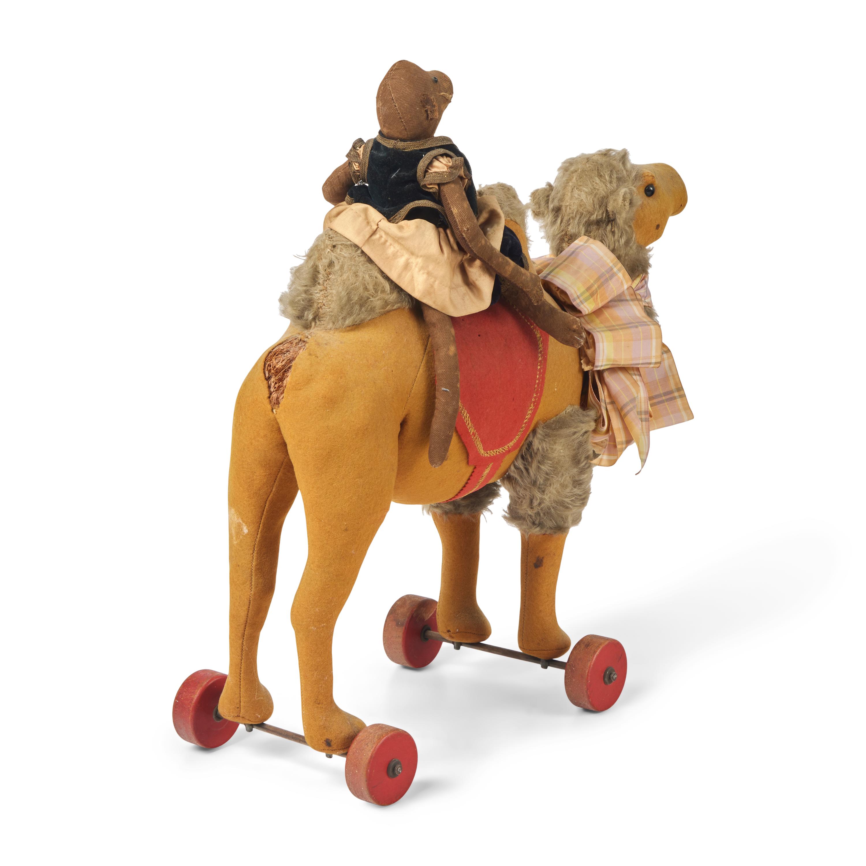 A Steiff Camel and Monkey