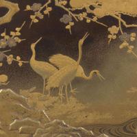 A very finely-decorated Japanese lacquer low writing table 日本漆器时绘炕桌 Meiji to Taisho period ?????